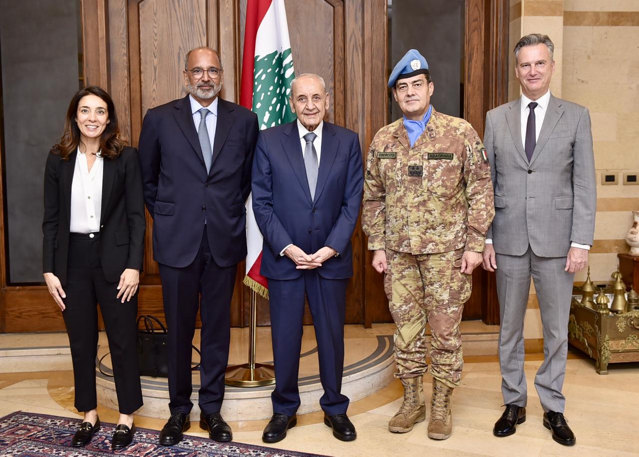 رئيس مجلس النواب نبيه بري مع قائد اليونيفيل
