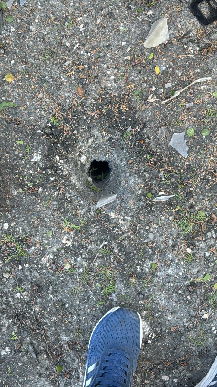 مكان الصاروخ في كفرصير (متداول).