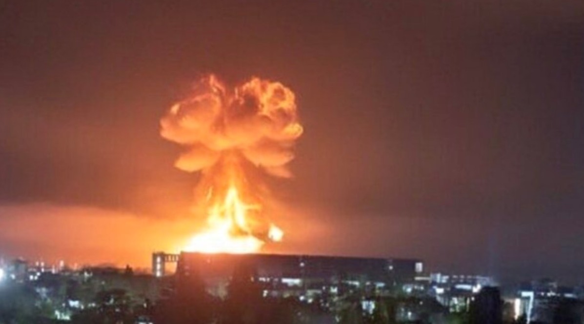 تضرر ميناء في توابسي جرّاء هجوم أوكراني (صورة متداولة/ إكس)