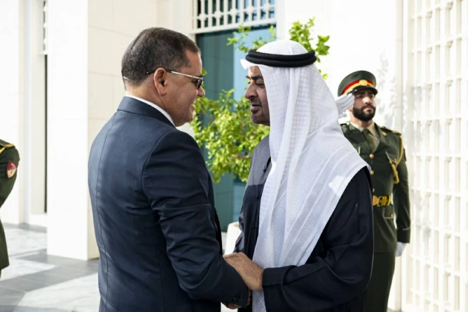 بن زايد يستقبل الدبيبة