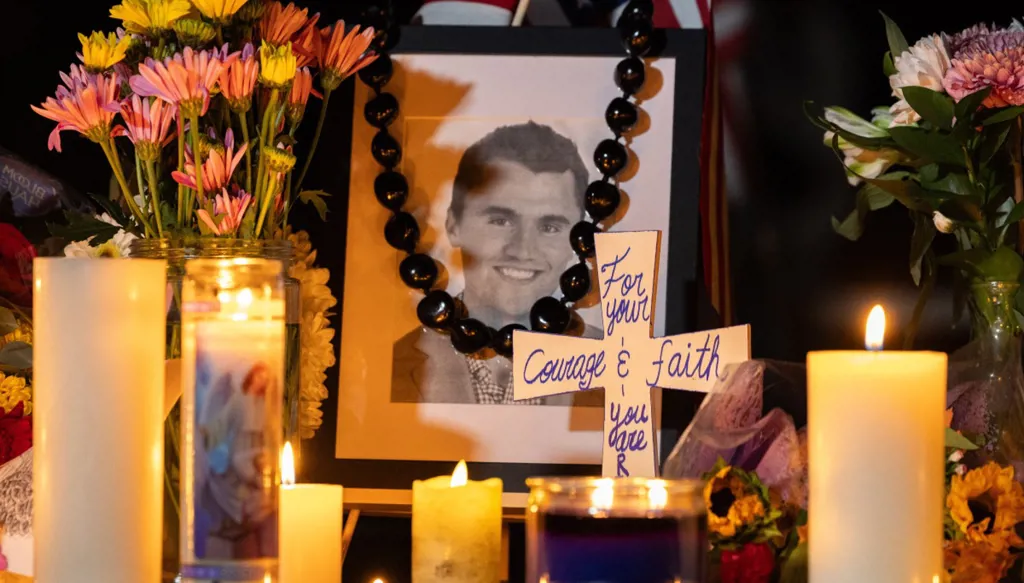 صورة لتشارلي كيرك. (أ ف ب)