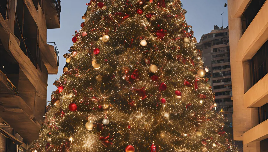 بالصورة - شجرة ميلاد مزيّنة بصور قادة "حزب الله" تثير الجدل