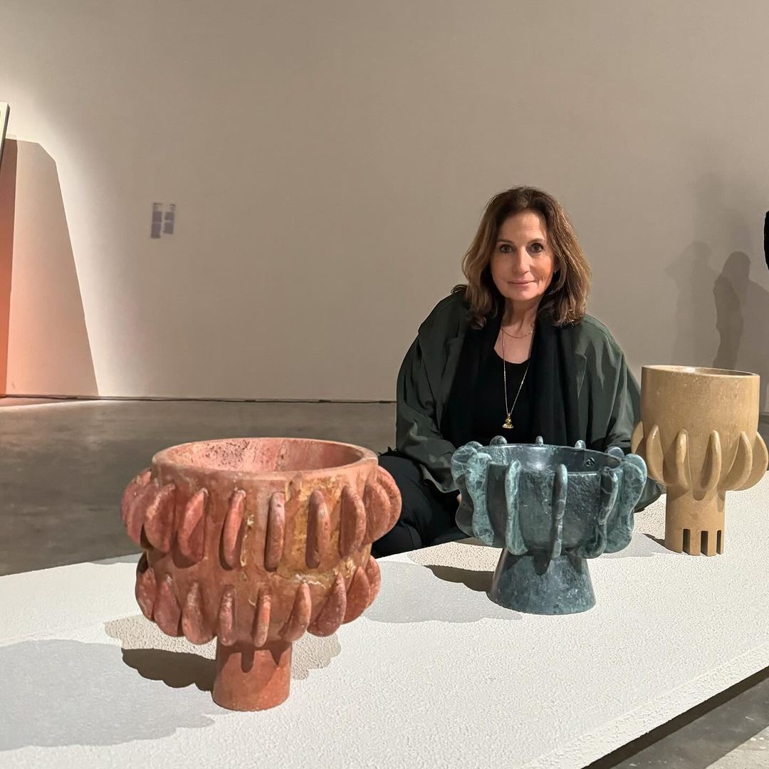 الفنانة ندى رزق في cliona patera في الدوحة.