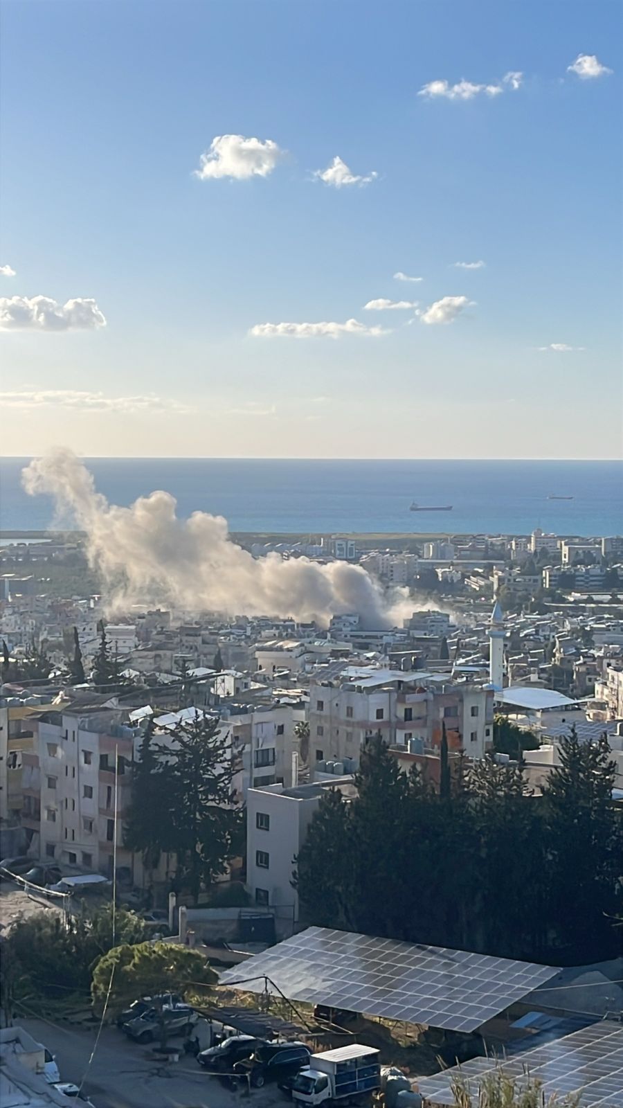 استهداف مخيم عين الحلوة (صورة متداولة)