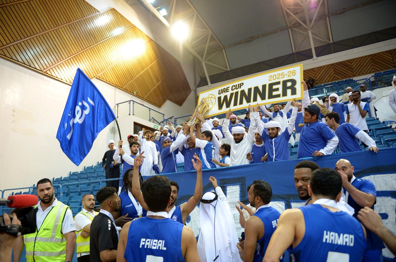 النصر بطلاً لكأس الإمارات لكرة السلة.