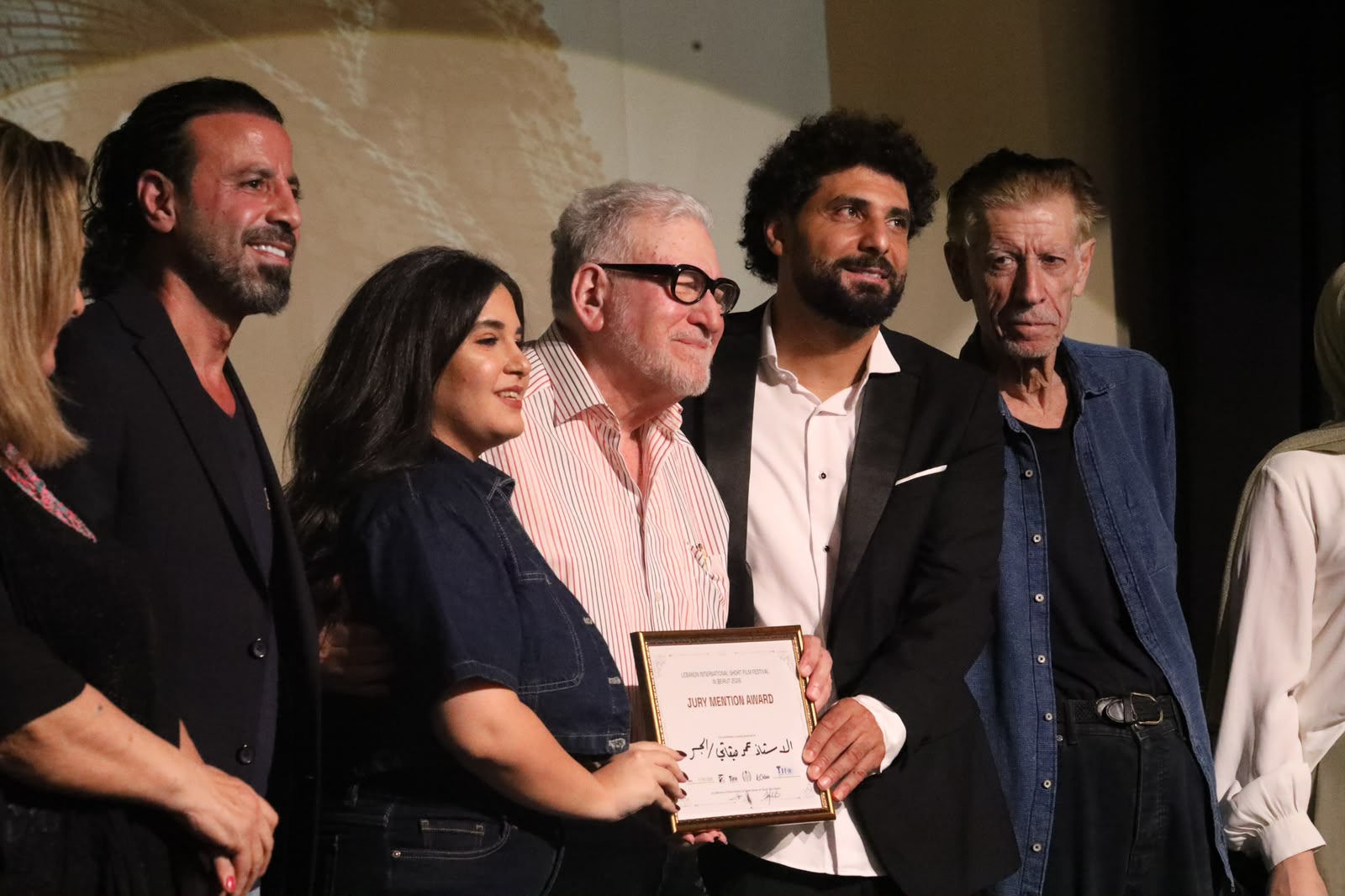 توزيع الجوائز في ختام مهرجان لبنان السينمائي الدولي للأفلام القصيرة. (المكتب الإعلامي)