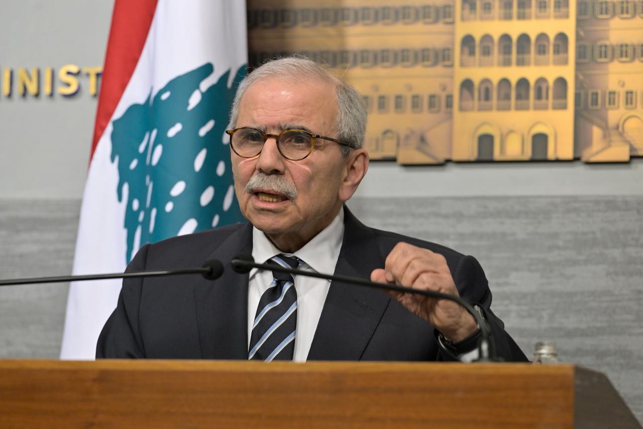 رئيس الحكومة اللبنانية نواف سلام من السراي الحكومي (نبيل اسماعيل)