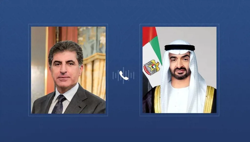 محمد بن زايد يدين استهداف منزل نيجرفان بارزاني ويؤكد دعم الإمارات لأمن العراق
