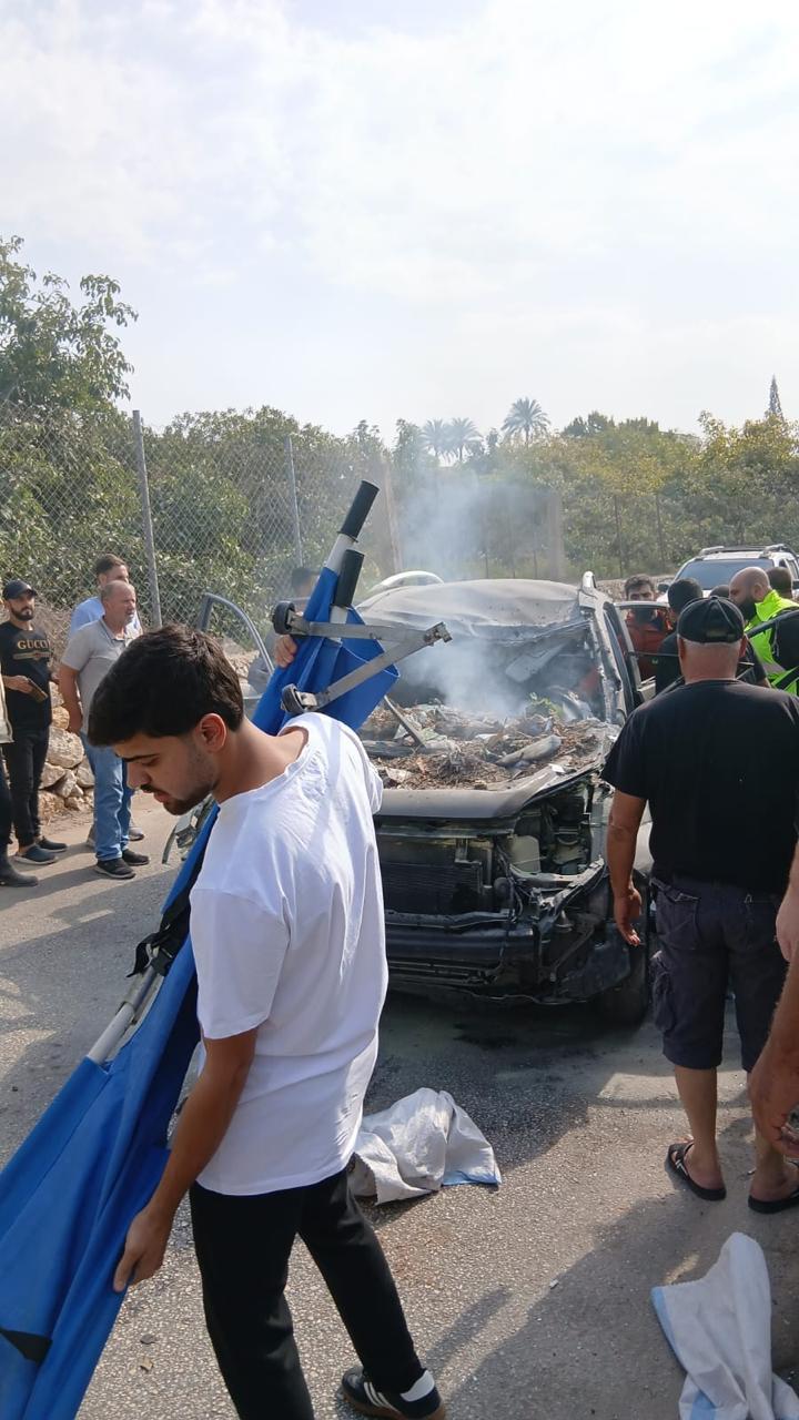 استهداف سيارة في برج رحال جنوبي لبنان (إكس).