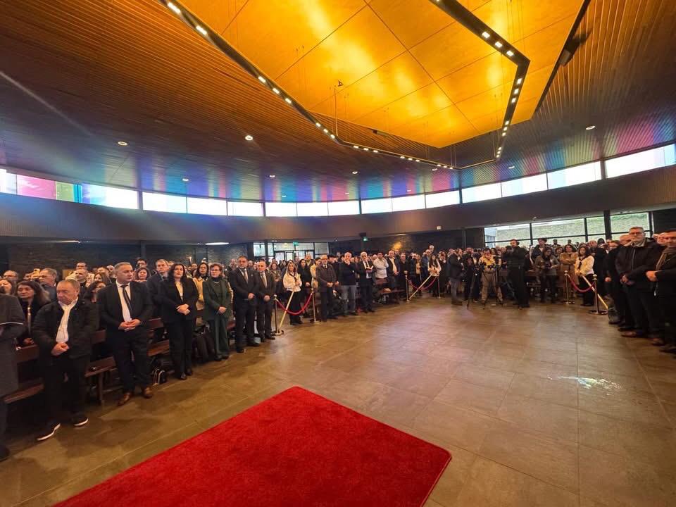 خلال تدشين كنيسة مار يوحنا (بكركي).