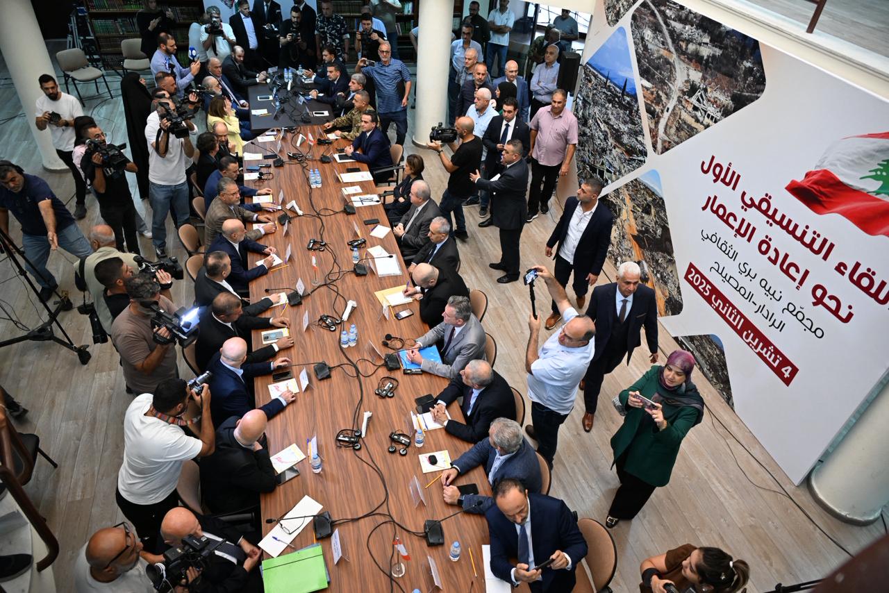 اللقاء التنسيقي الأوّل نحو إعادة الإعمار في منطقة الرادار. (تصوير حسام شبارو)