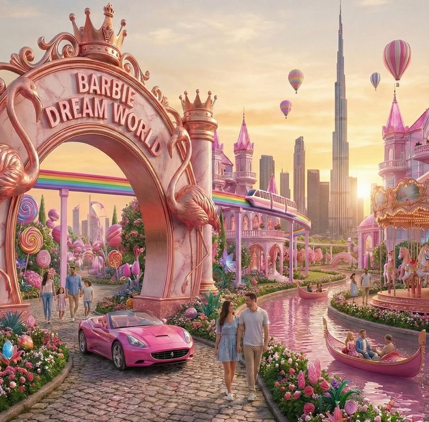 تصوّر لعالم باربي في دبي بالصور (انستغرام)