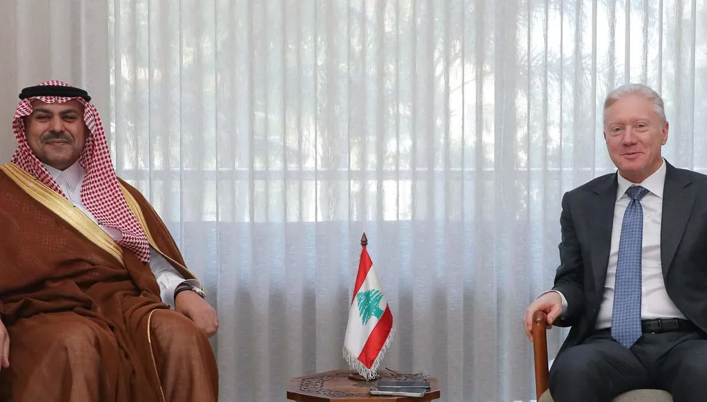 وزير الخارجية اللبناني يستقبل السفير السعودي الجديد