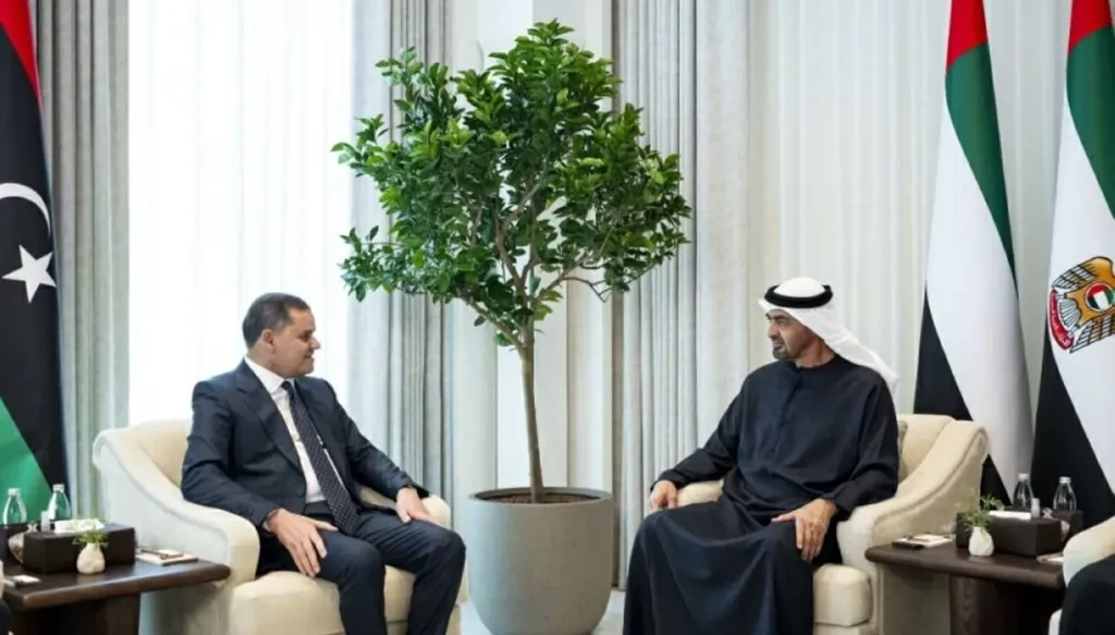 رئيس الإمارات يستقبل الدبيبة ويؤكدان أهمية تعزيز التعاون بين البلدين