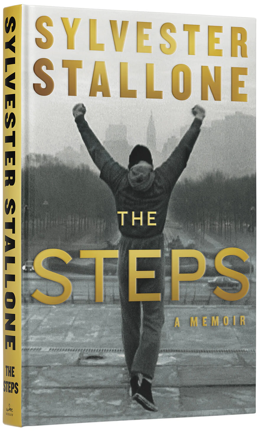 لاف مذكّرات سيلفستر ستالون الجديدة The Steps، المستوحى عنوانها من درجات روكي الشهيرة. (HarperCollins)