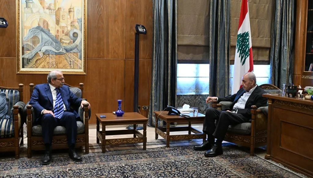 سلام يلتقي بري في عين التينة (حسام شبارو)