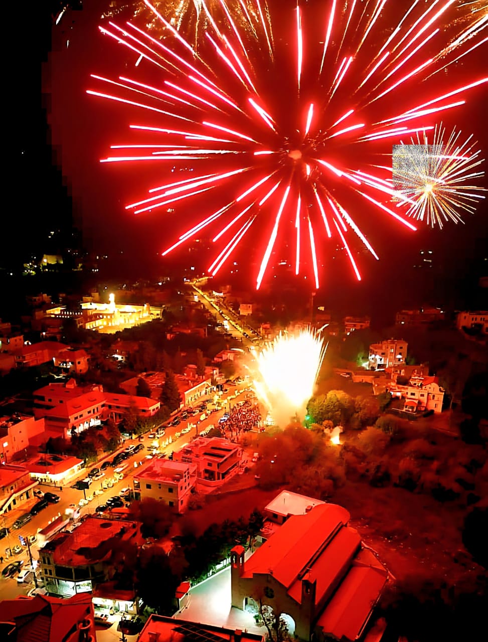 جانب من الاحتفالات في القبيات (ميشال حلاق).