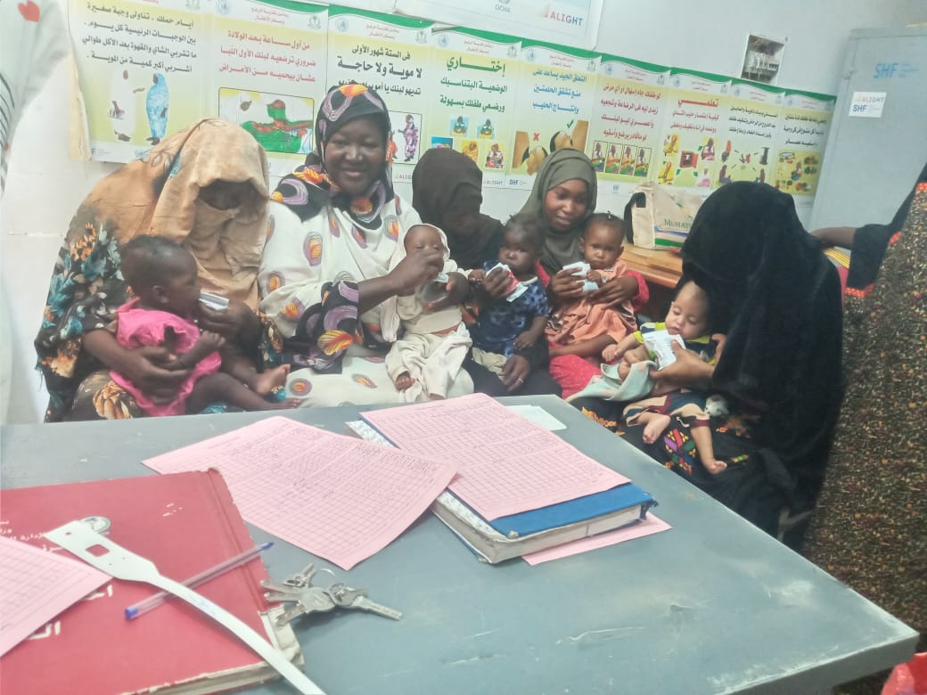في مركز 42 الصحي في السودان. 