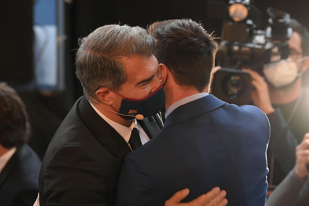 ميسي ولابورتا. (أ ف ب)