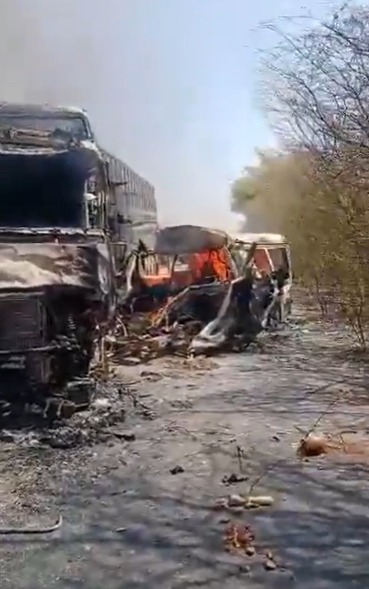  حادث مروري في اليمن (صورة متداولة/إكس).