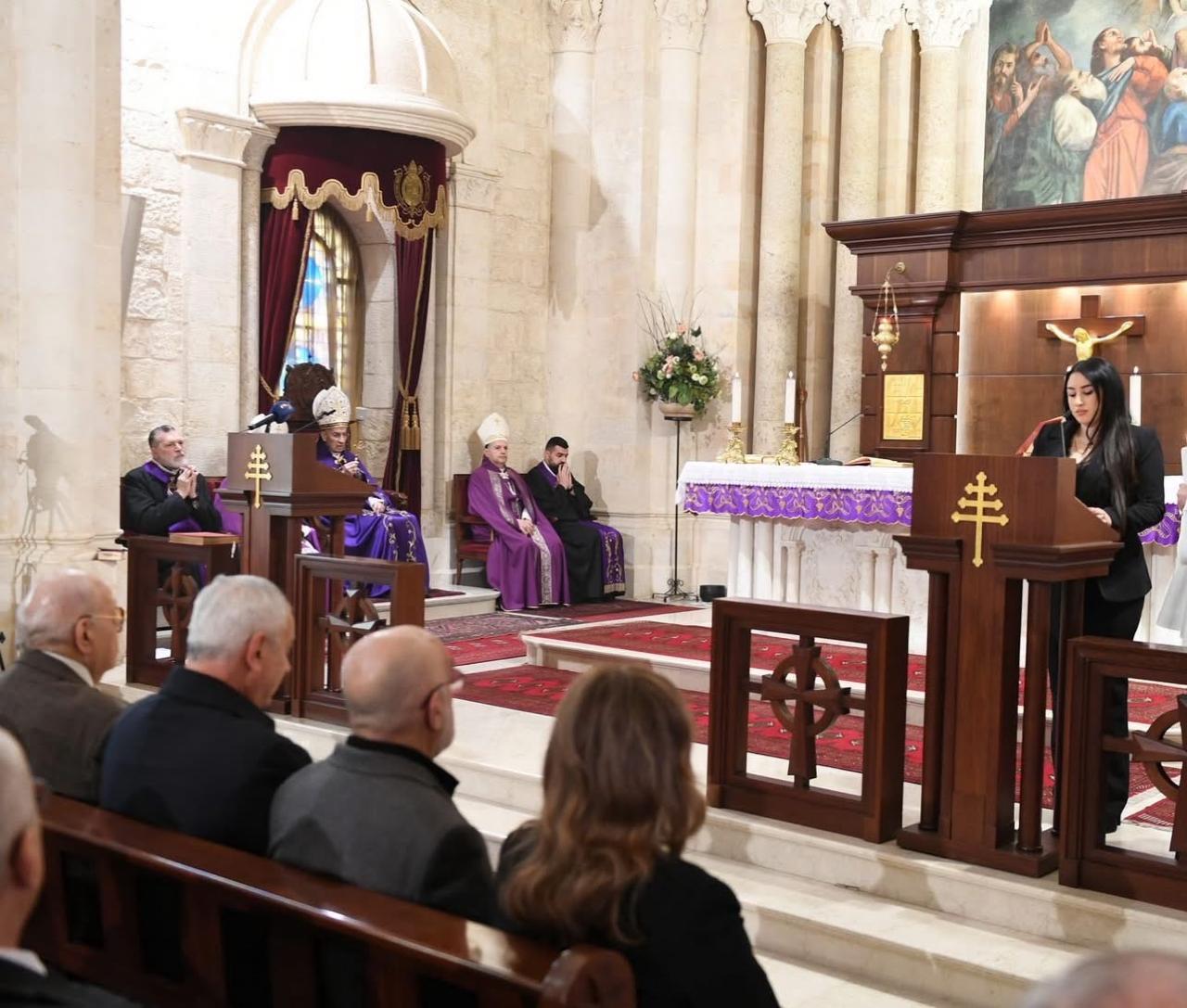 خلال قداس الأحد (بكركي).