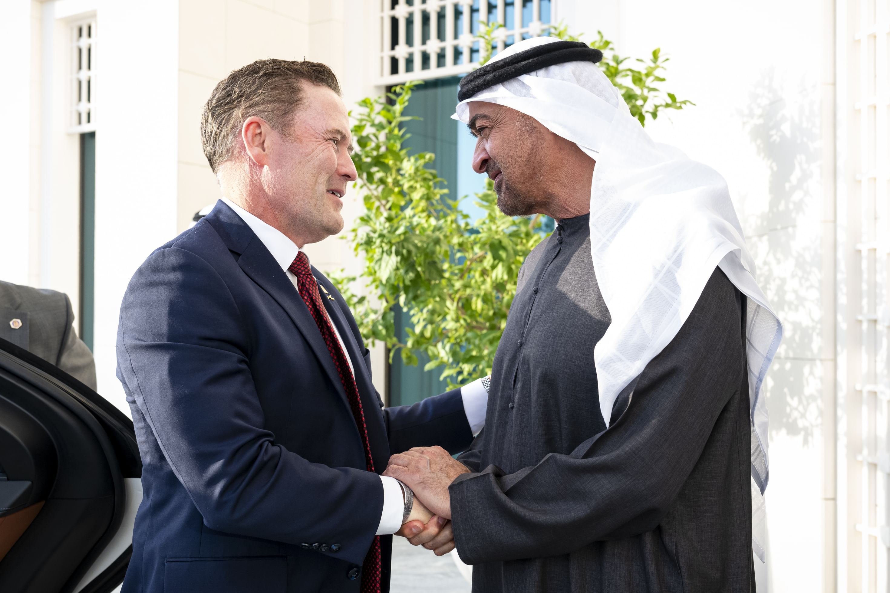 محمد بن زايد ومايك والتز (وام)
