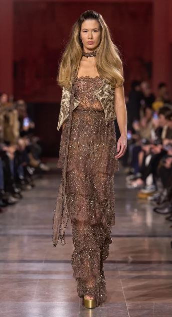 مكياج ايلي صعب للأزياء الراقية 2026 (انستغرام)