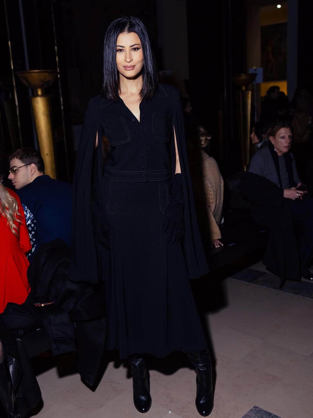 ريم السعيدي في عرض كوتور ايلي صعب لربيع 2026 بباريس (انستغرام)