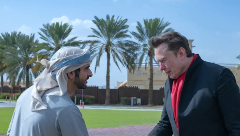 Dubai crown prince holds talks with Elon Musk in Dubai