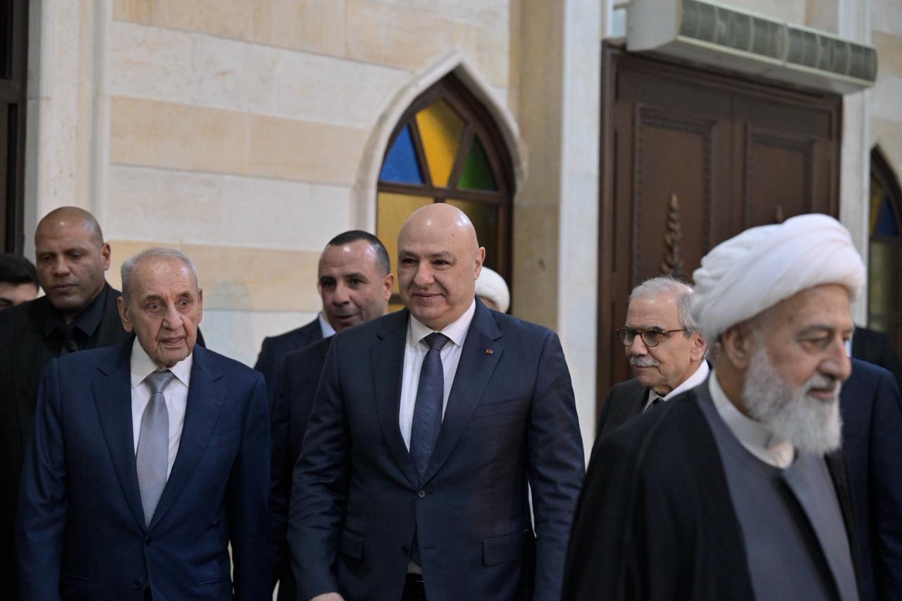 عون وبري في حفل الافطار (نبيل اسماعيل)