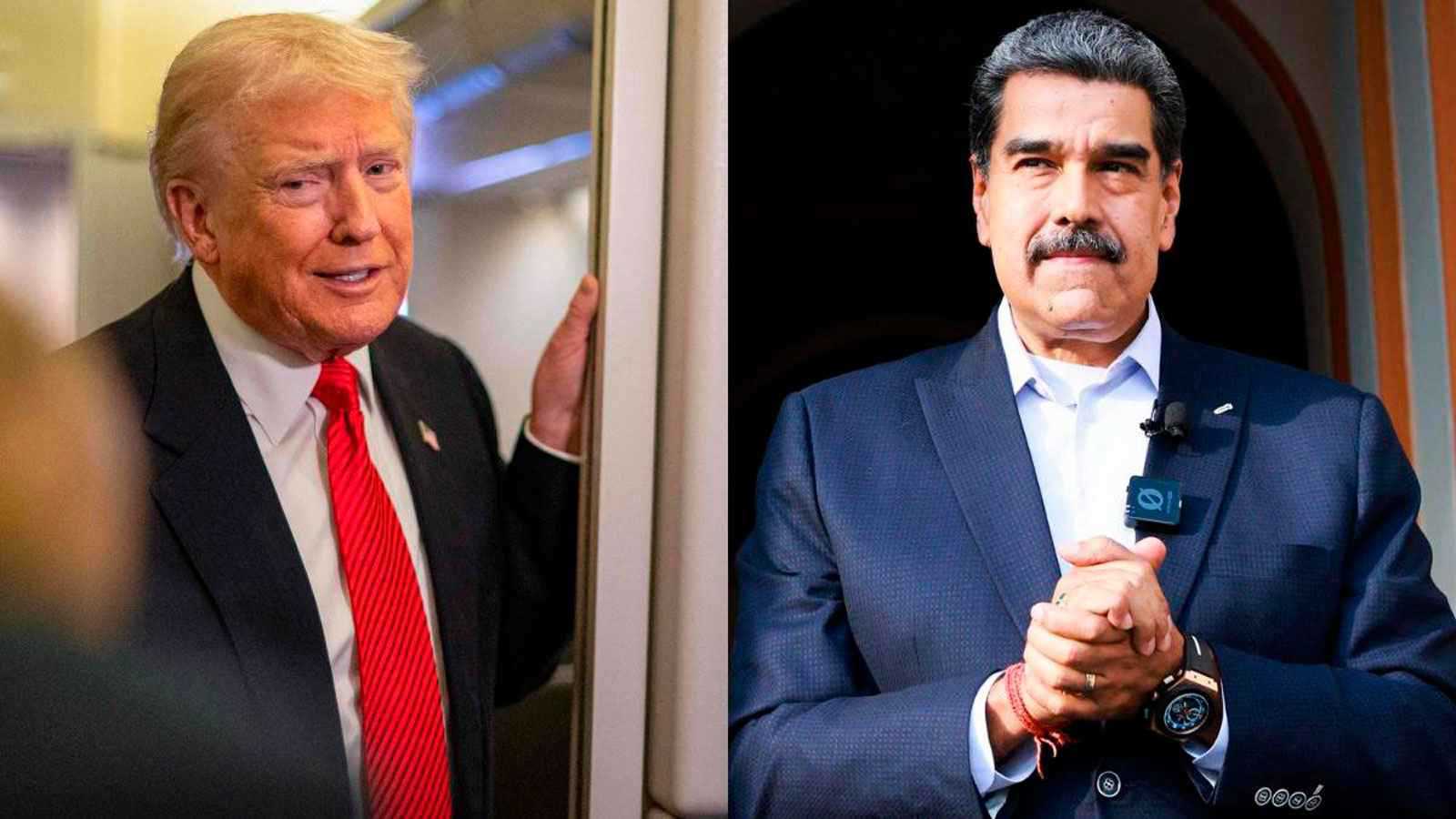 صورة مركبة لمادورو وترامب (أرشيفية)