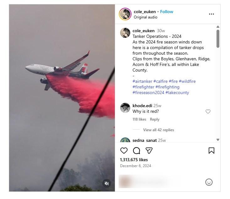 صورة ملتقطة من الشاشة بتاريخ 10 تموز/يوليو 2025 عن موقع إنستغرام