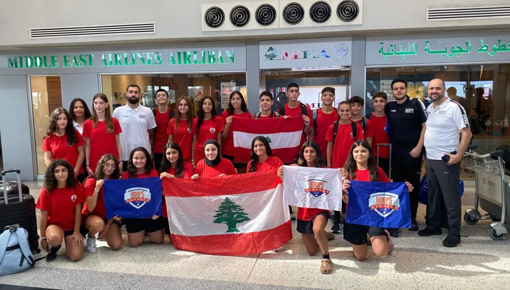 بعثة هوبس بيروت إلى الأردن للمشاركة في بطولة كرة السلة الدولية الثالثة