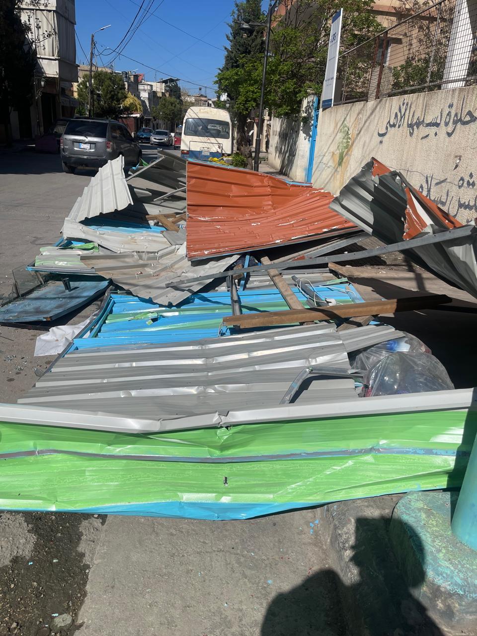 حملة إزالة التعديات في بعلبك (النهار).