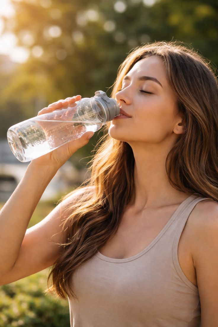 شرب المياه المعدنيّة (Pinterest)