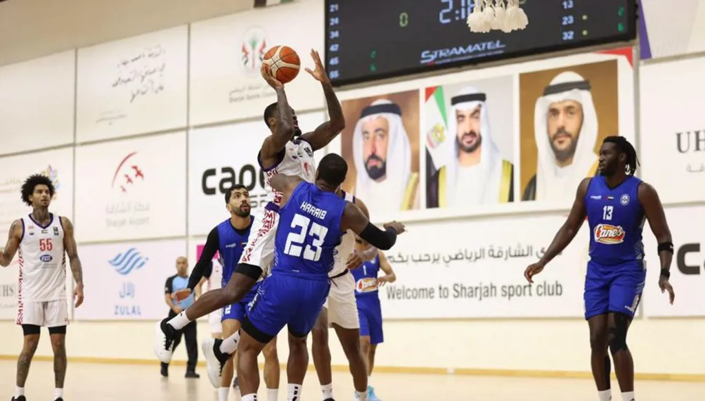 النصر يهزم الشارقة بعد التمديد في افتتاح المربع الذهبي لدوري كرة السلة الإماراتي