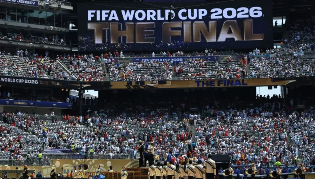 المباراة النهائية بين إسبانيا والأرجنتين على ملعب نيويورك/نيوجيرسي في إيست روثرفورد في 19 يوليو 2026(أ ف ب)
