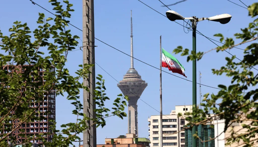 Iranian flag in Tehran. (AFP)