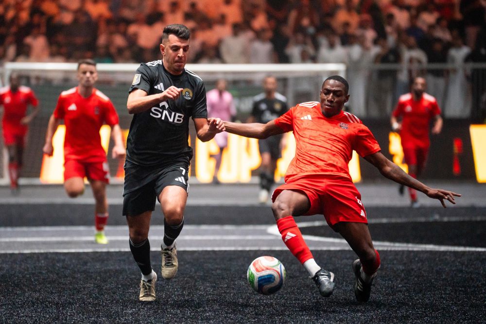 من منافسات دوري الملوك ضمن موسم الرياض. (وكالات)