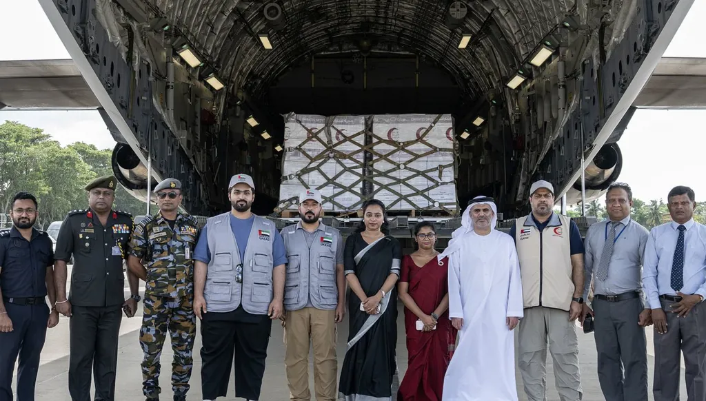 الإمارات ترسل طائرة مساعدات إنسانية جديدة إلى سريلانكا