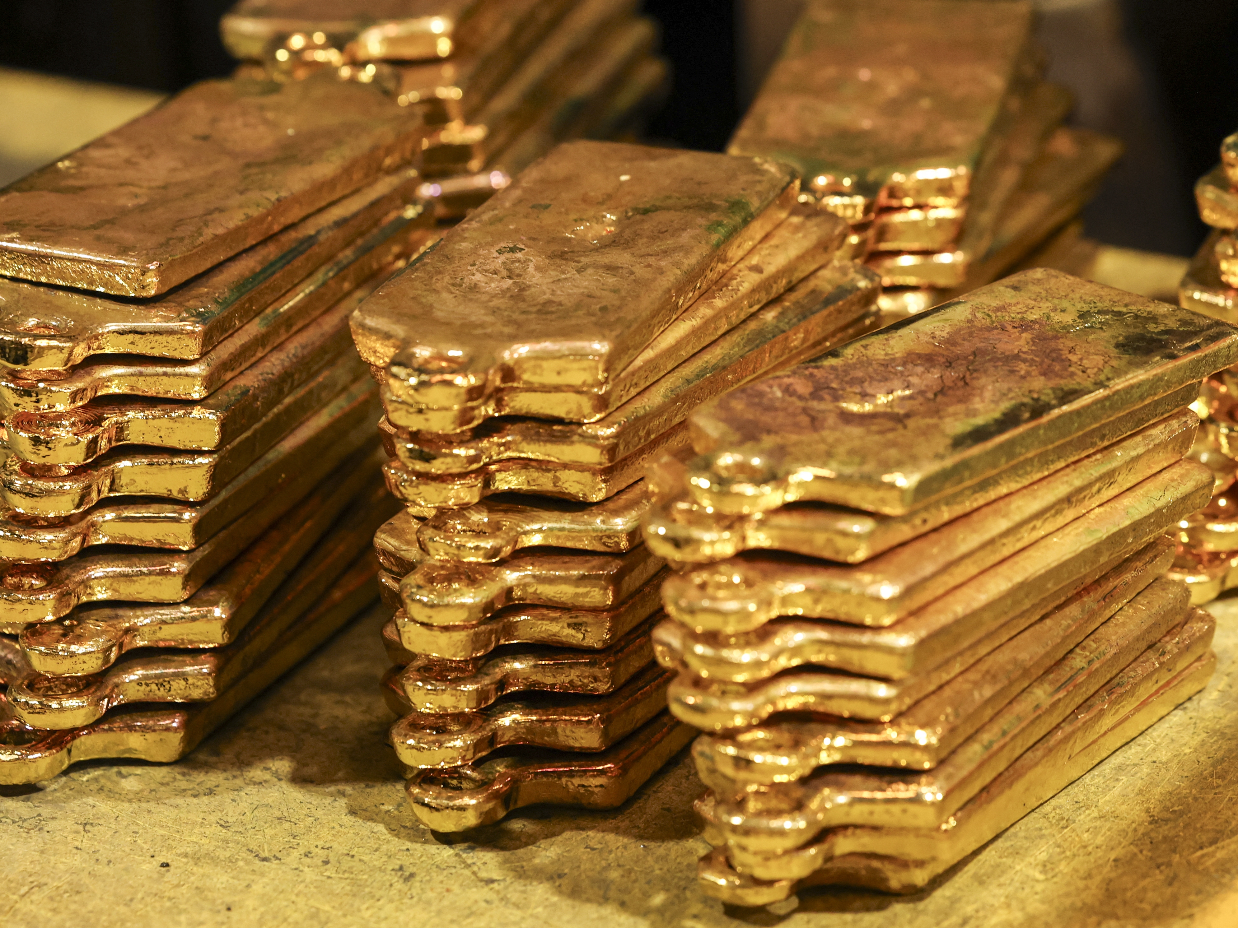 الذهب يسجل ارتفاع بنسبة 1% (أ ف ب)