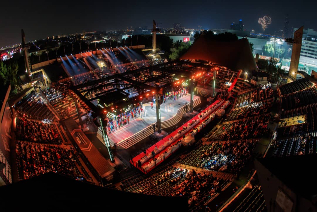 خلال الاحتفال بعيد الاتحاد 54.