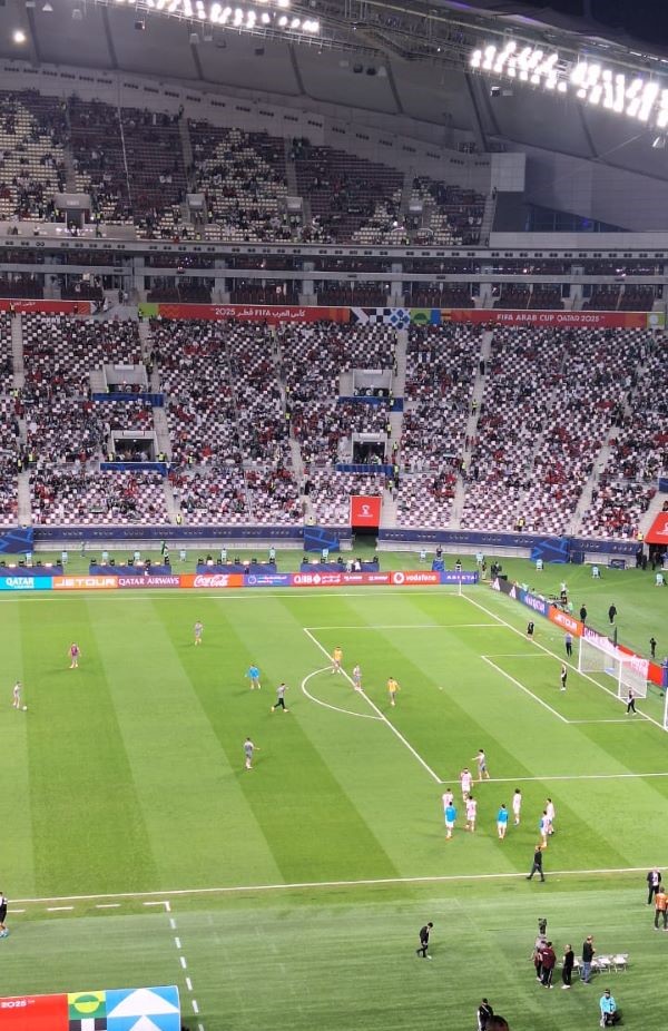 منتخب سوريا خلال عملية الإحماء.