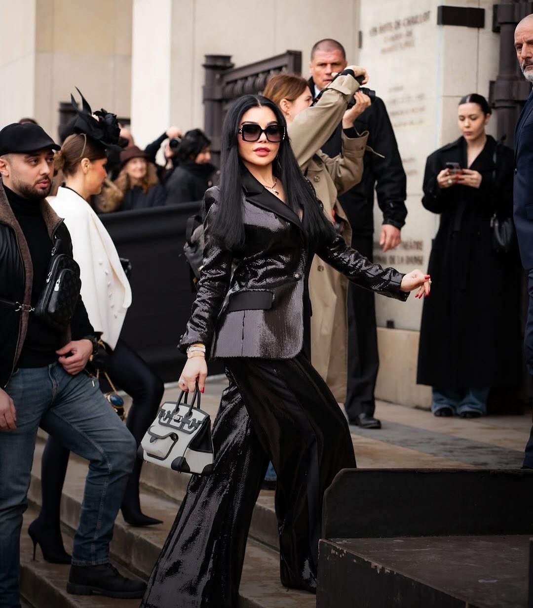 هيفاء وهبي في عرض كوتور ايلي صعب لربيع 2026 بباريس (انستغرام)