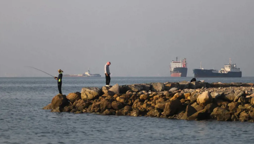 Ships in the Strait of Hormuz (AFP)