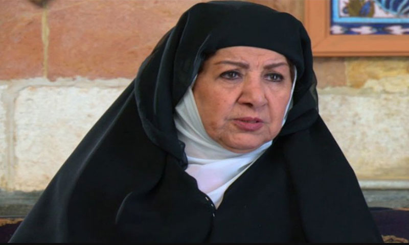 هدى شعراوي في دور أم زكي. (باب الحارة)