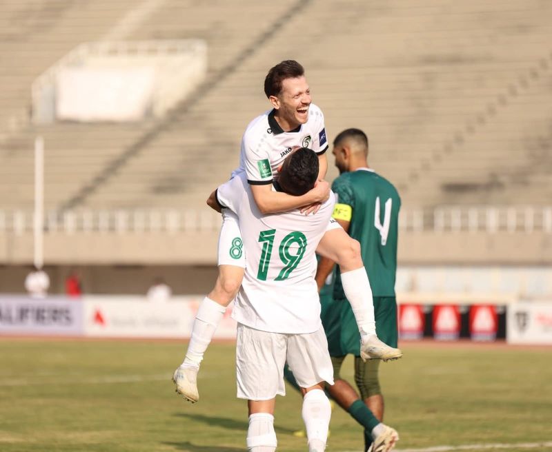 سوريا تؤكد انتصاراتها في تصفيات كأس آسيا. (الاتحاد السوري لكرة القدم على فايسبوك)