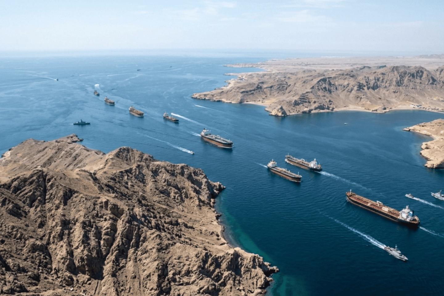ناقلات نفط في مياه الخليج
