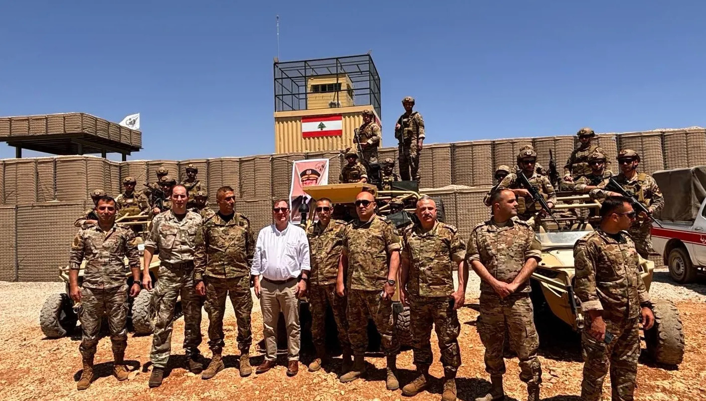 الجيش اللبناني على الحدود مع سوريا.