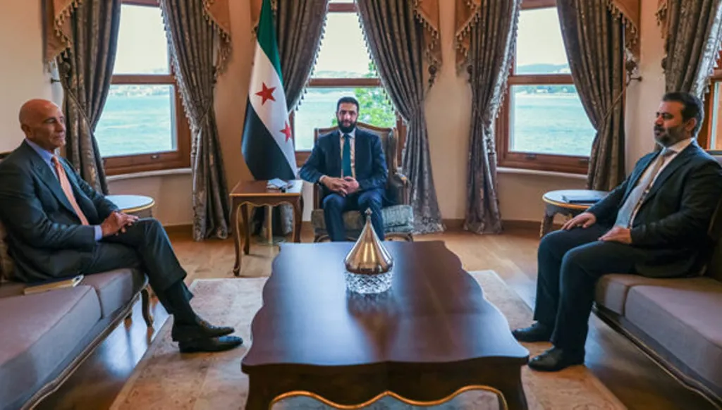 باراك التقى الشرع: سوريا واقفت على المساعدة في تحديد أماكن المواطنين الأميركيين أو رفاتهم